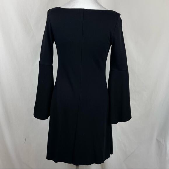 Bailey/44 Black With Electric Blue Bell Sleeves Party Event Dress NWOT Size XS - Picture 6 of 14
